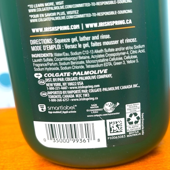 New Irish Spring Exfoliates For A Deep Clean Body Wash Active Scrub 24HR Fresh ! - Picture 5 of 7